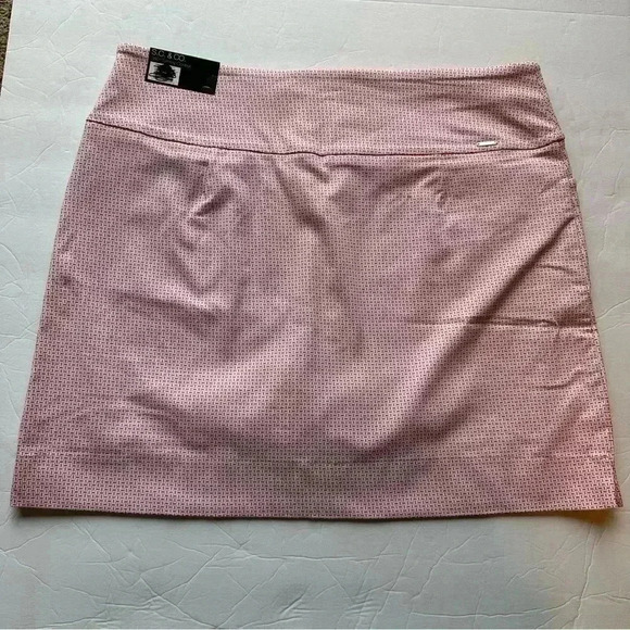 S.C. & CO. Activewear Skort Peach/Red/White Side Splits Pockets Women’s XL New - Picture 2 of 10
